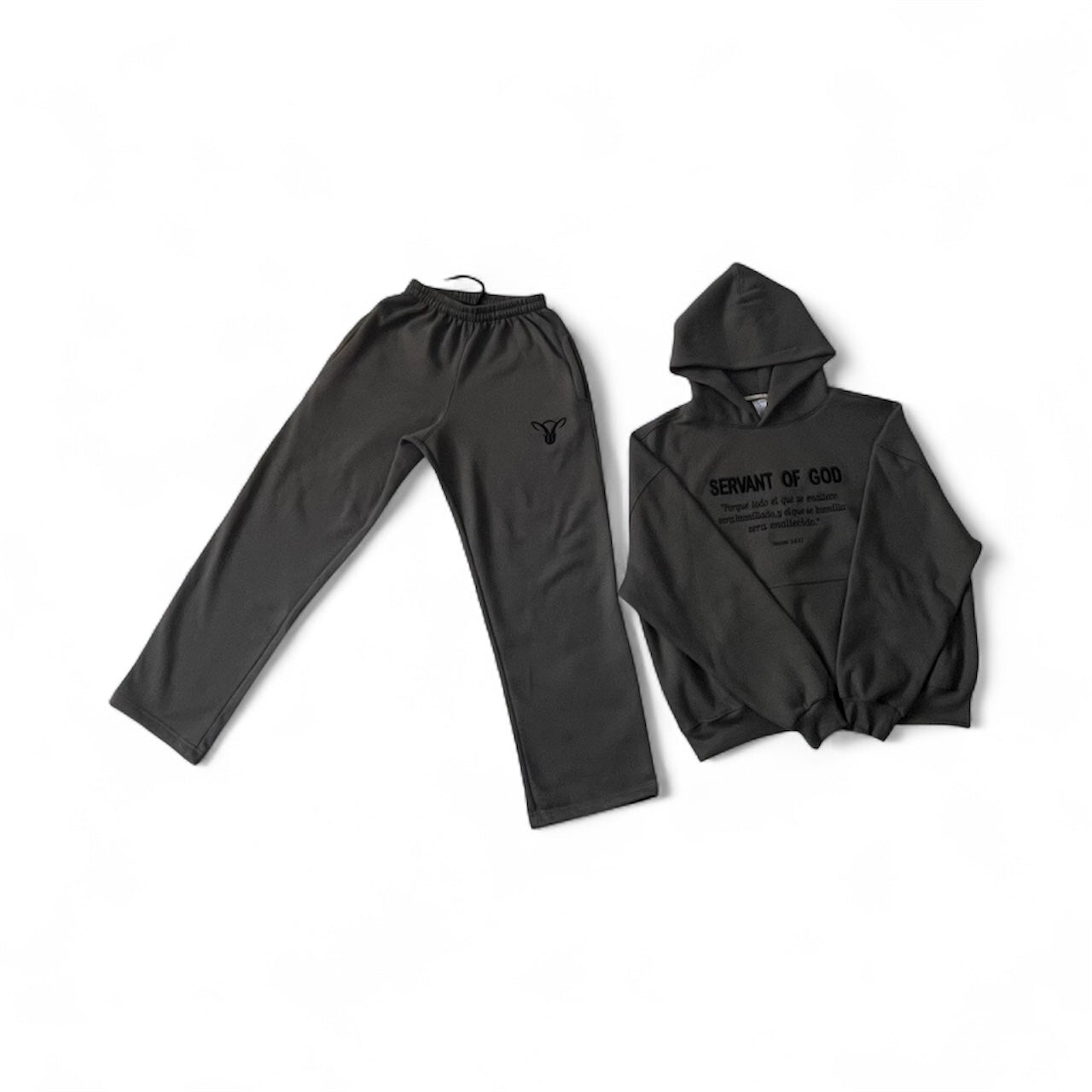 conjunto SERVANT OF GOD gris topo