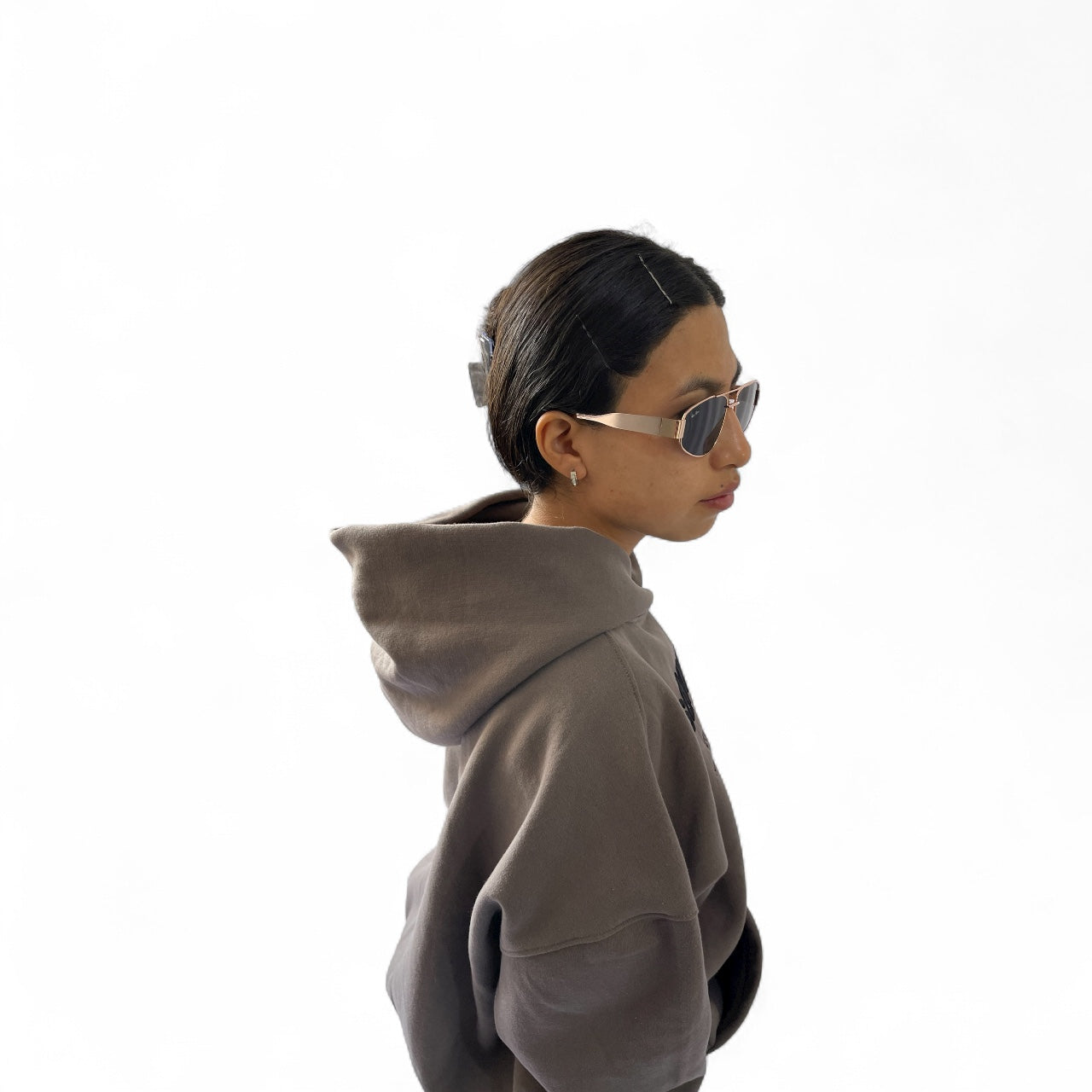 Conjunto SERVANT OF GOD - Sudadera + Buzo Baggy Unisex gris topo