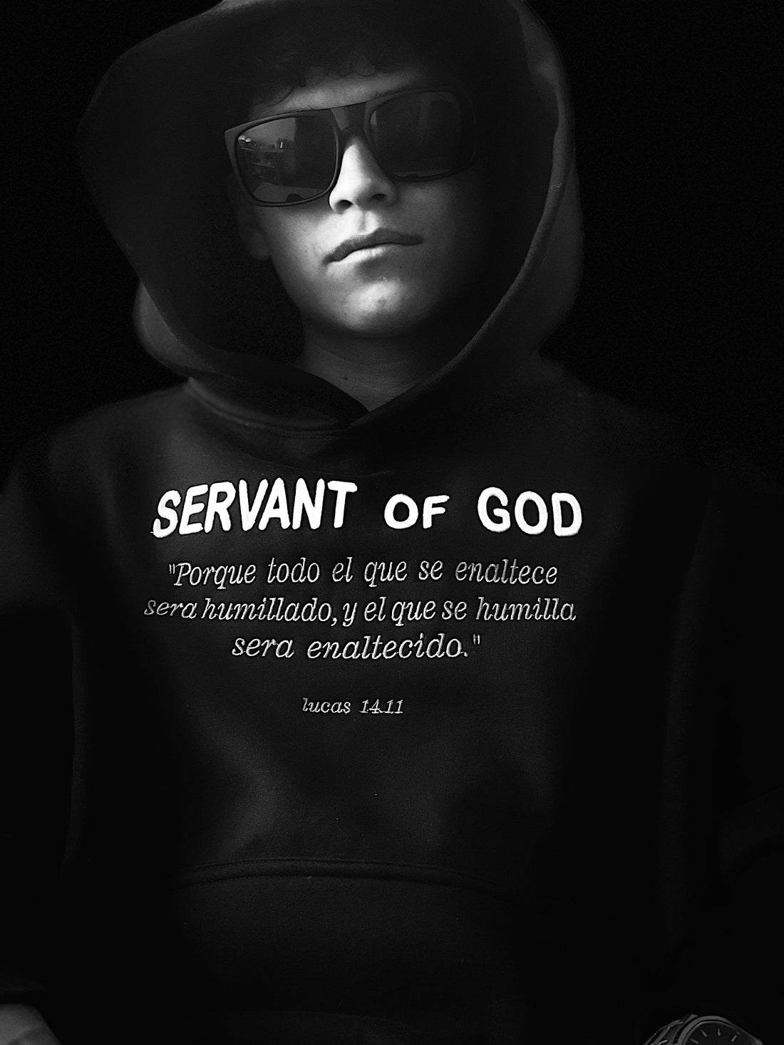Conjunto SERVANT OF GOD - Sudadera + Buzo Baggy Unisex negro